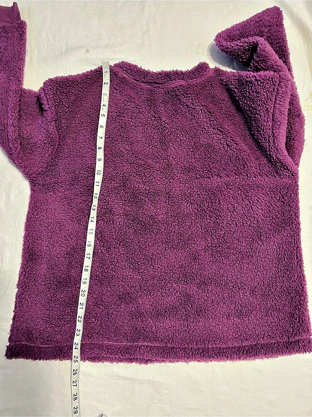 Disney Winnie the Pooh Faux Fur Sleepwear Top Purple - Picture 4 of 4